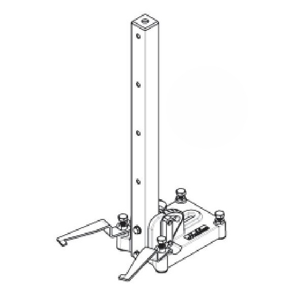 コンセック □49 角度付ポールベース AB-491-850｜コンセック Hakken