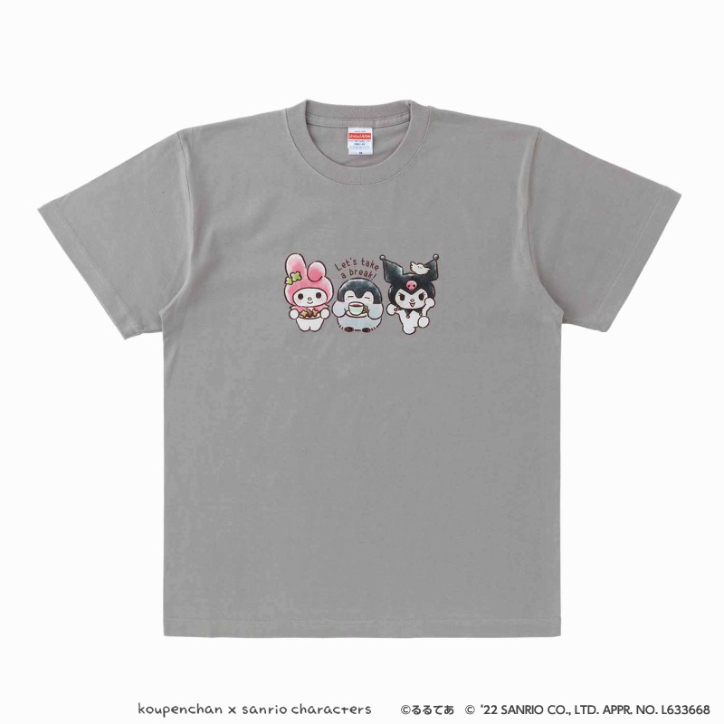 コウペンちゃん×サンリオキャラクターズ Tシャツ(マイメロディ・クロミ  