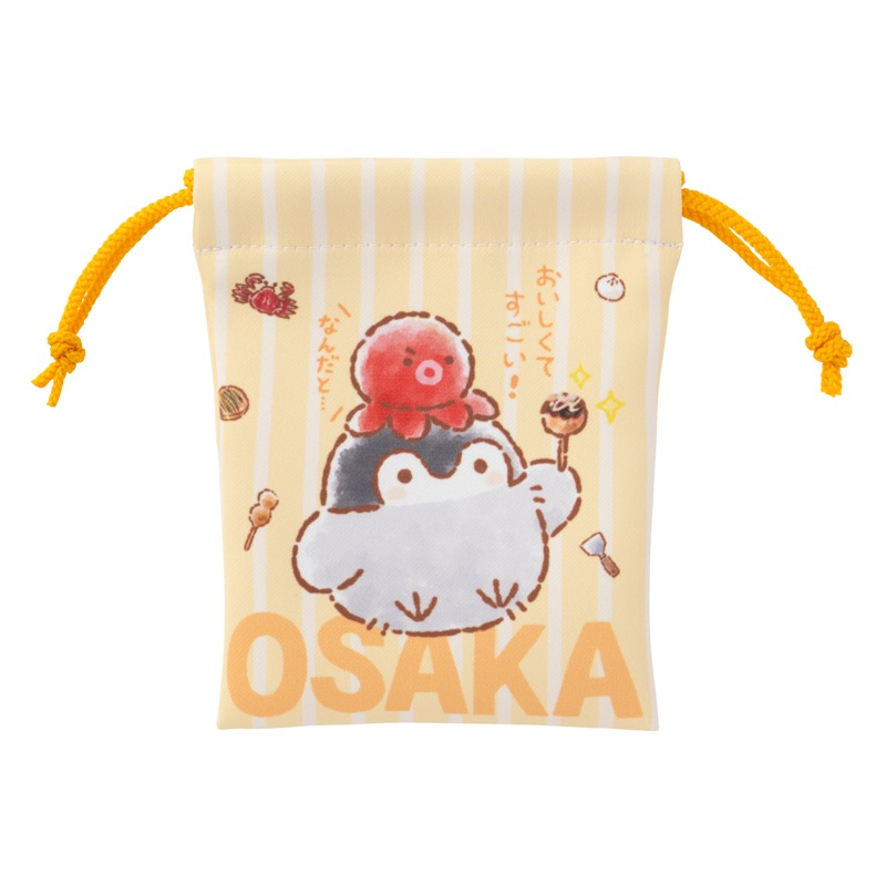 ゴルフポーチ ミニ巾着袋 ミニランチ入れ ハイビスカス デニム調