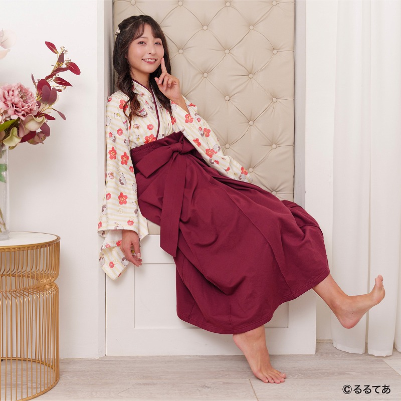 コウペンちゃん　ルームウェア　袴 1分で着れちゃう袴のルームウェア「ゆる袴」にコウペンちゃん