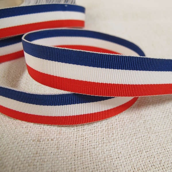 ヴィンテージフランス三色旗グログランリボン 2 100cm 1960 70年代 Gs 787の通販 こよなくアンティーク