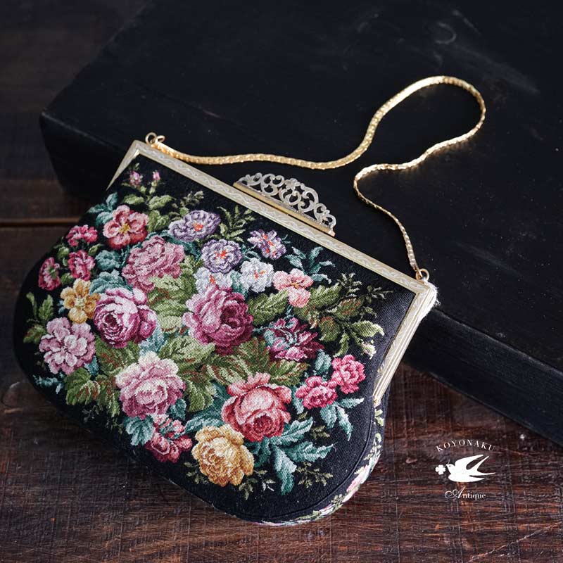 maruco様　1930年頃オーストリアハンドメイドプチポワン薔薇 maruco様 1930年頃オーストリアハンドメイドプチポワン薔薇 希少