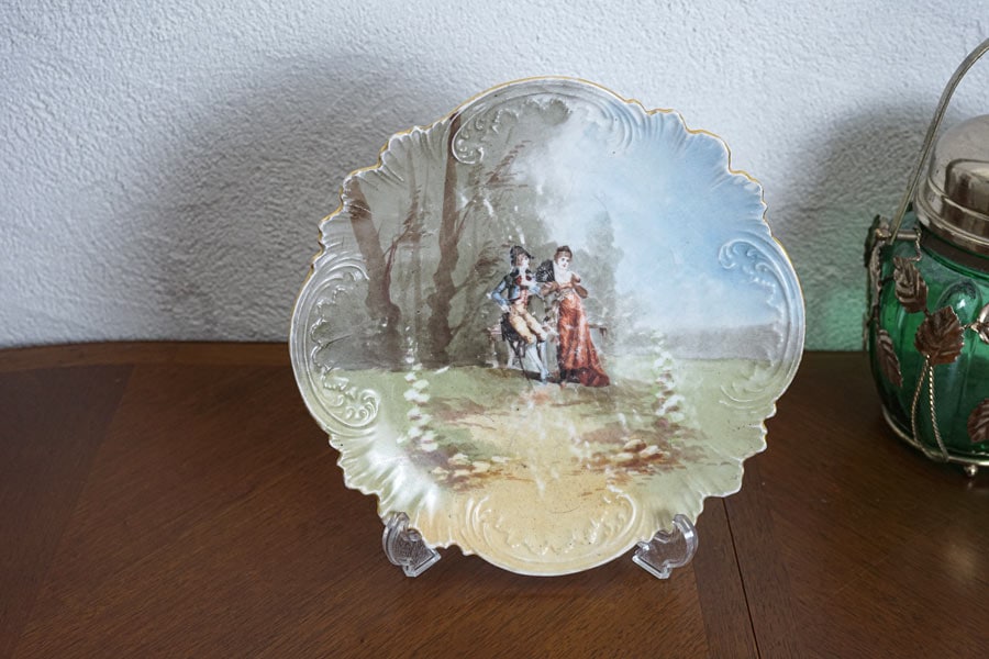 アンティークロカイユ装飾の飾り皿 W24.5cm gc-1430の通販