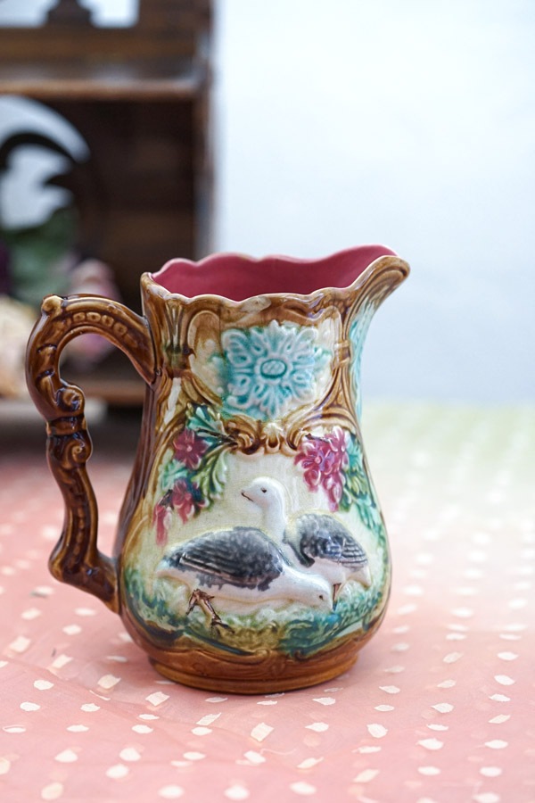 アンティークバルボティーヌ番の鳥のピシェH17.5cm gc-1505の通販