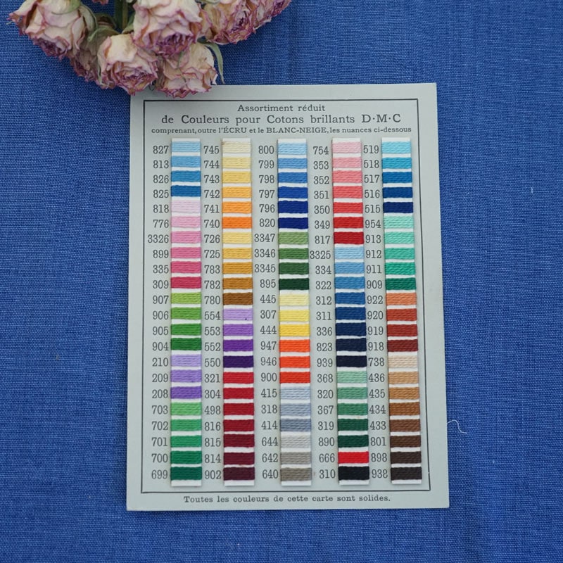 DMC刺繍糸110色見本ボード 1950年代 gs-1517の通販｜こよなくアンティーク