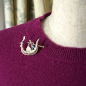 �ܡ��Ȥ��椰��ʿ����Υ֥�����4.5��3.3cm ga-1045