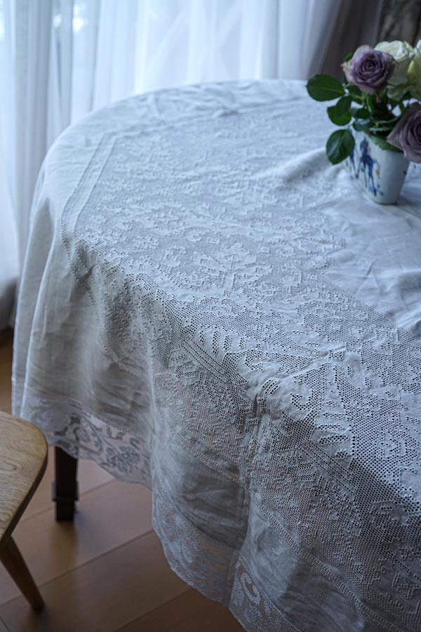レースのお店 ななか ☆【刺繍のキレイな日本製】4.4m！幅18.5