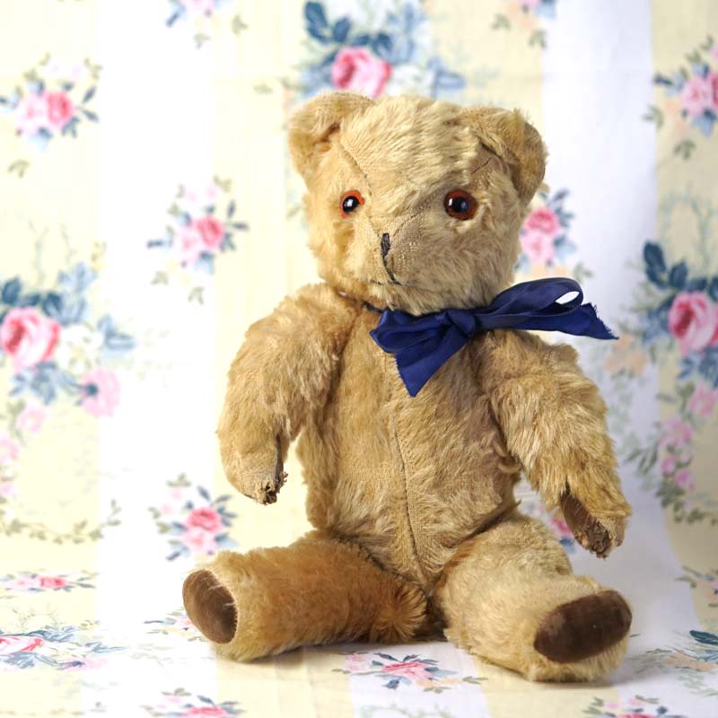 1930年代 ドイツ アンティークベア ボンネット付き小さめ