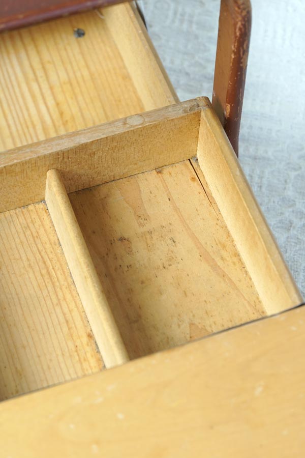 フランスのソーイングボックス35×17.5×14cm 1960年代頃 gs-1535の通販