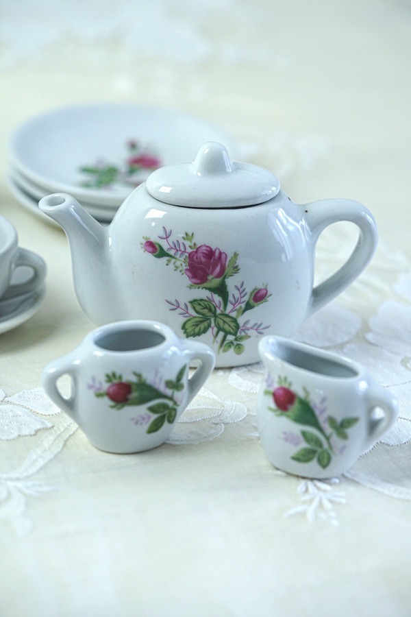 フランス　アンティーク　ディネット　バラ フランスアンティークディネットバラ