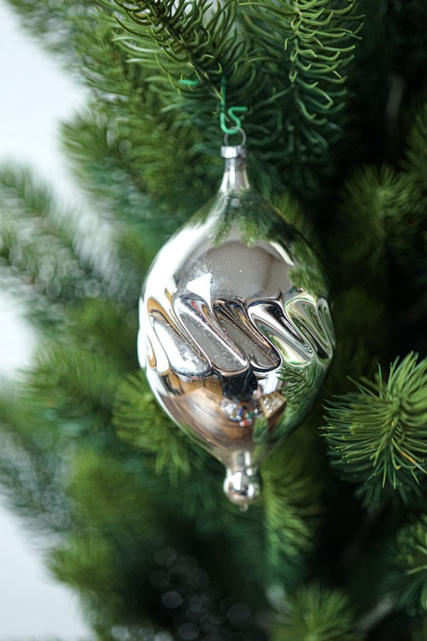 フランスアンティーク　ガラス・オーナメント ヴィンテージガラスオーナメントと小鳥のオーナメント4点セット