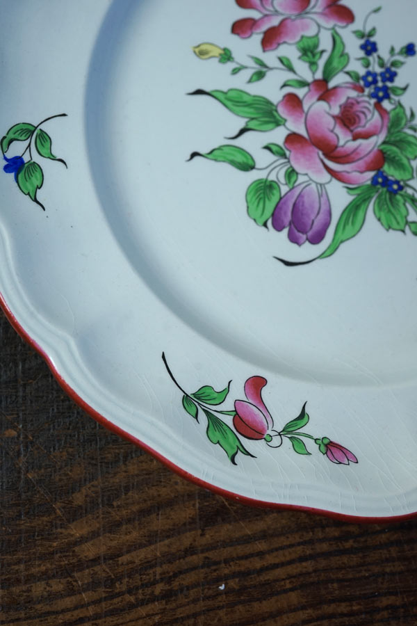 アンティーク 手描きディナープレート2枚セット 【公式通販】