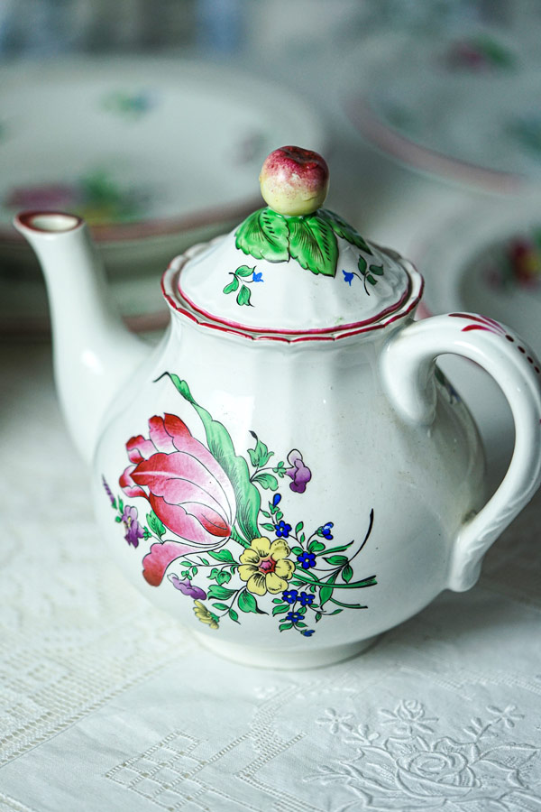 * vintage pot ୨୧ * 蒼い鳥の mini テリーヌポット vintage pot ୨୧ * 蒼い鳥の mini テリーヌポット vintage pot ୨୧