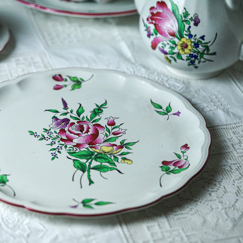 �ե�󥹤Υ��ͥӥ�K&G�μ����ܥ��˥��륱�����ץ졼��W31cm 1900ǯ�� gc-1739