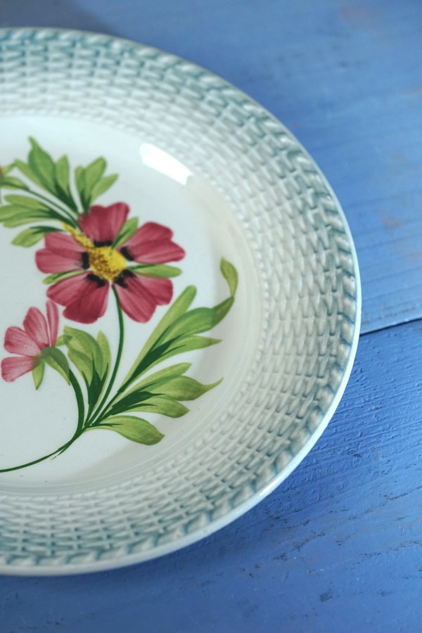 フランスアンティークサンタマンSt-Amandの デザート皿W20cm gc-1820の