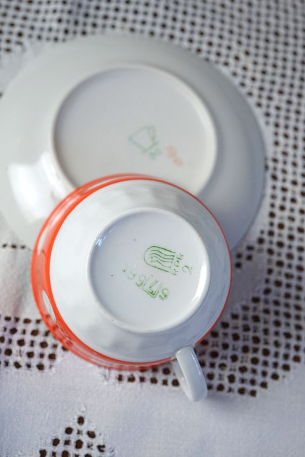 旧東ドイツDDRの可愛い朱色のドットのC&S gc-1865の通販