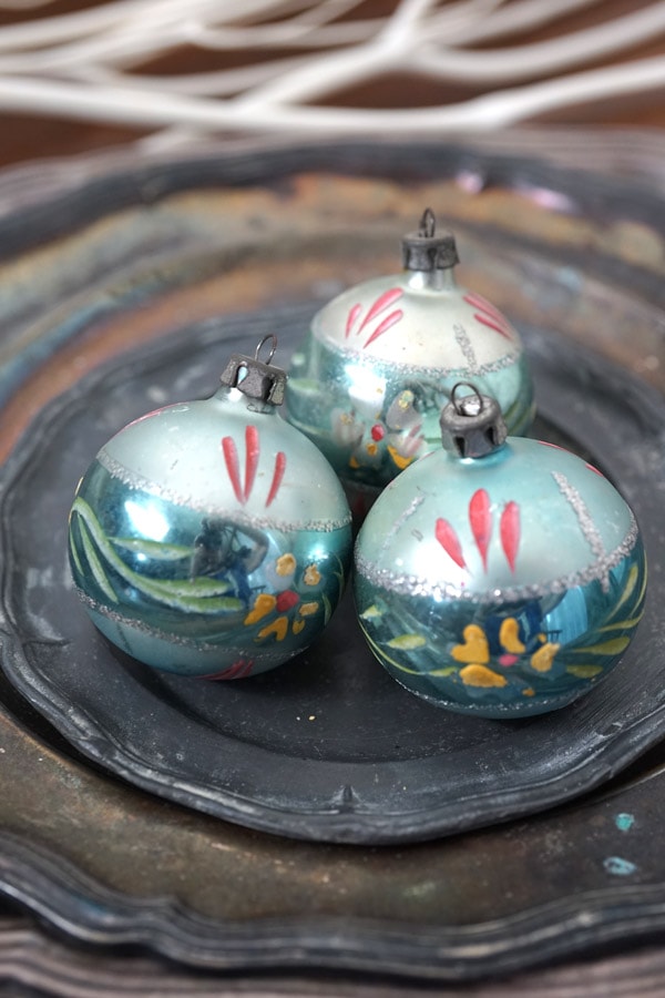 クリスマス　ガラスオーナメントセット 楽天市場】ガラスオーナメント 6cm アソート 4個 セット