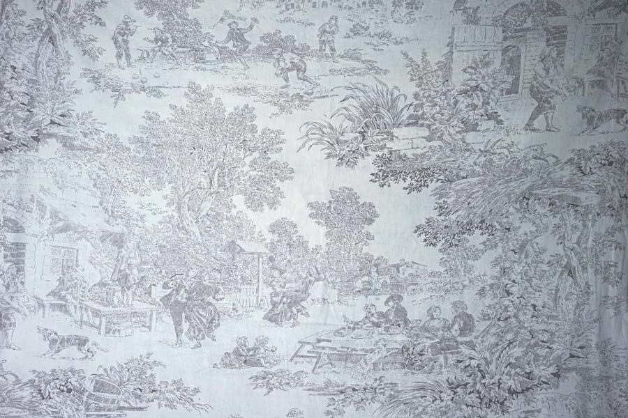ヴィンテージフランストワルドジュイファブリックW105×100cm gf