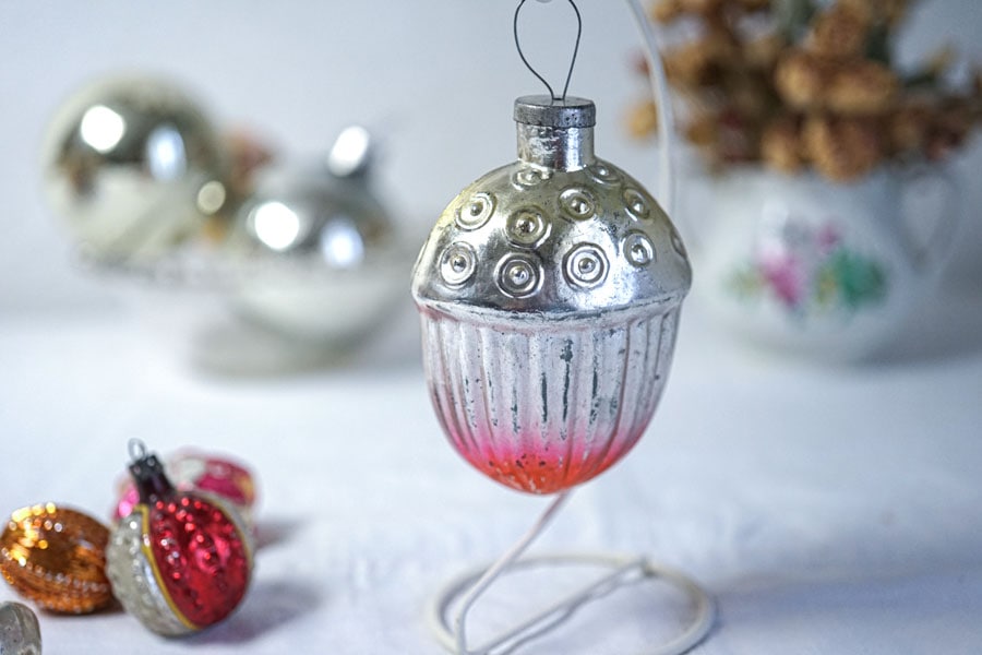 アメリカンガレージ オーナメント 
アクセサリースタンド 
ルート66看板 
# ポーランドのマーキュリーガラスのどんぐりのオーナメントH11.5cm 1940