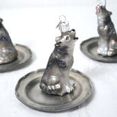 フランスアンティーククリスマスセット クリストフル社ディナーカトラリー用3本セット フランスアンティーク