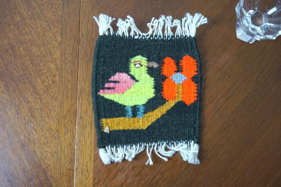 メキシコ・オアハカ】手紬・手織りウールのサポテックコースター 14