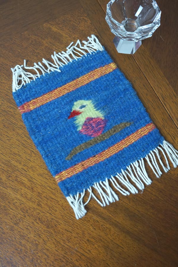 【ヴィンテージ メキシコ製】オアハカ 手織り 鳥モチーフ ラグ/67×148cm ヴィンテージ メキシコ製】オアハカ 手織り 鳥モチーフ ラグ/67×148cm