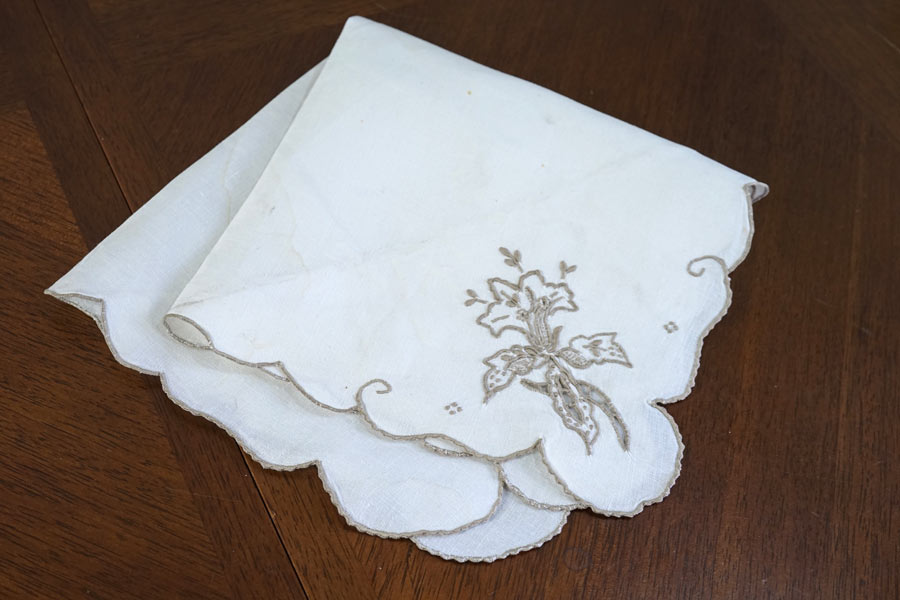 アンティーク ナプキン フランス 手刺繍 リネン セット アンティーク ナプキン フランス 手刺繍 リネン セット キッチン・食器