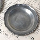 伝統製法による復刻 仏ヴィンテージ エタンの花リムプレート