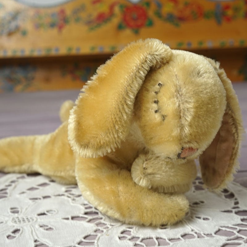 1960年代】シュタイフのお眠りうさぎ21cm gt-1193の通販｜こよなく