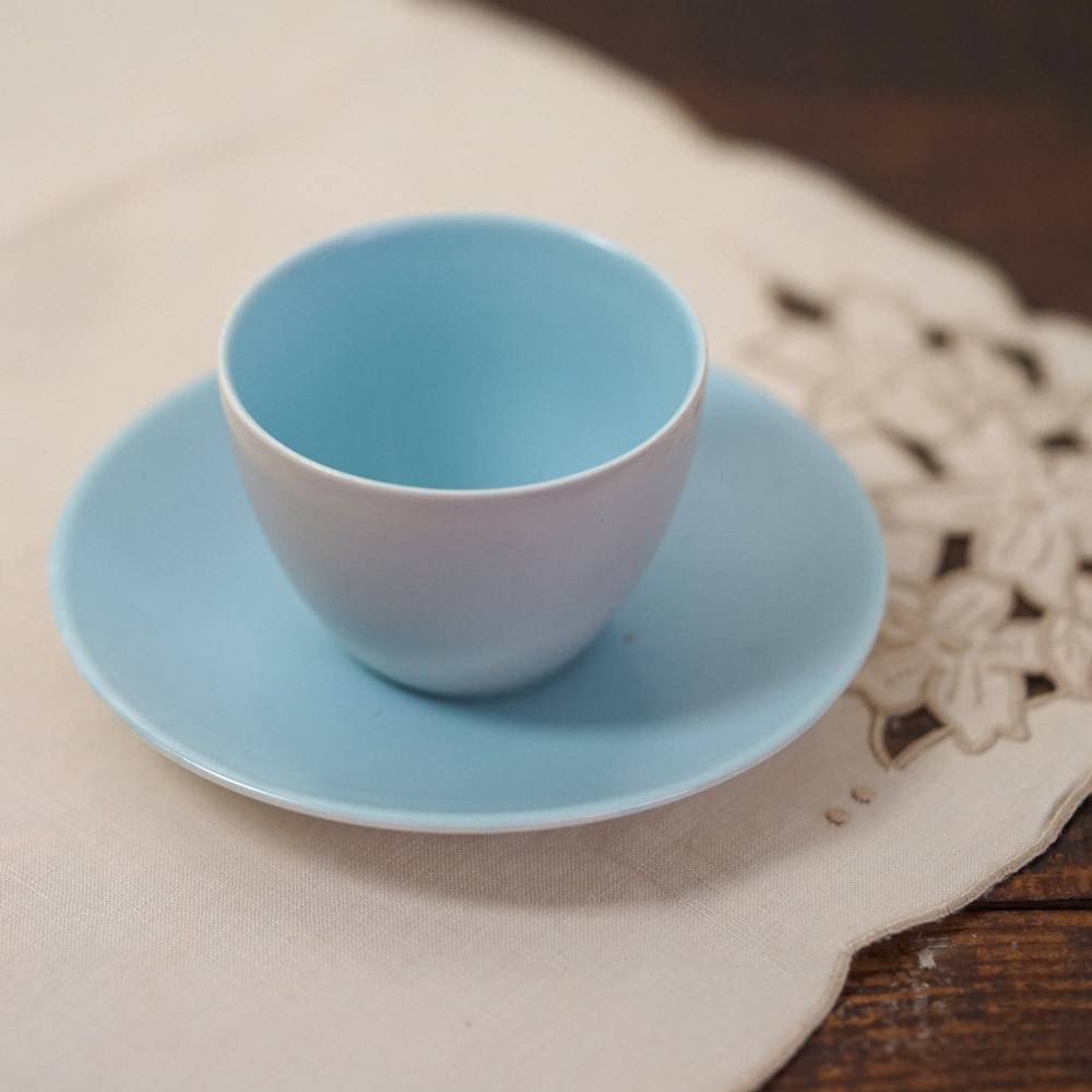 �ڥ����ꥹ������ơ�����Poole Pottery�ʥס��롦�ݥ��꡼��Twintone ���奬���ܥ��������������Dove Grey & Sky Blue��gc-1934