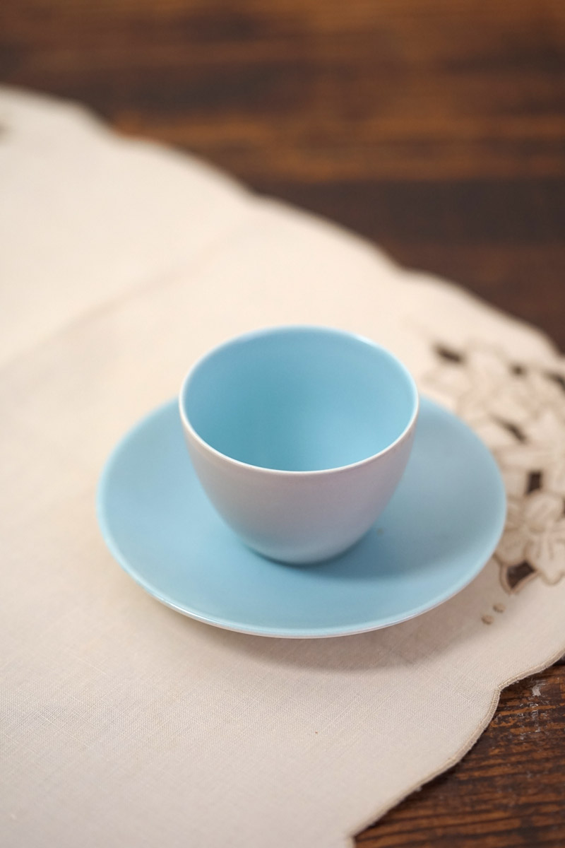 �ڥ����ꥹ������ơ�����Poole Pottery�ʥס��롦�ݥ��꡼��Twintone ���奬���ܥ��������������Dove Grey & Sky Blue��gc-1934