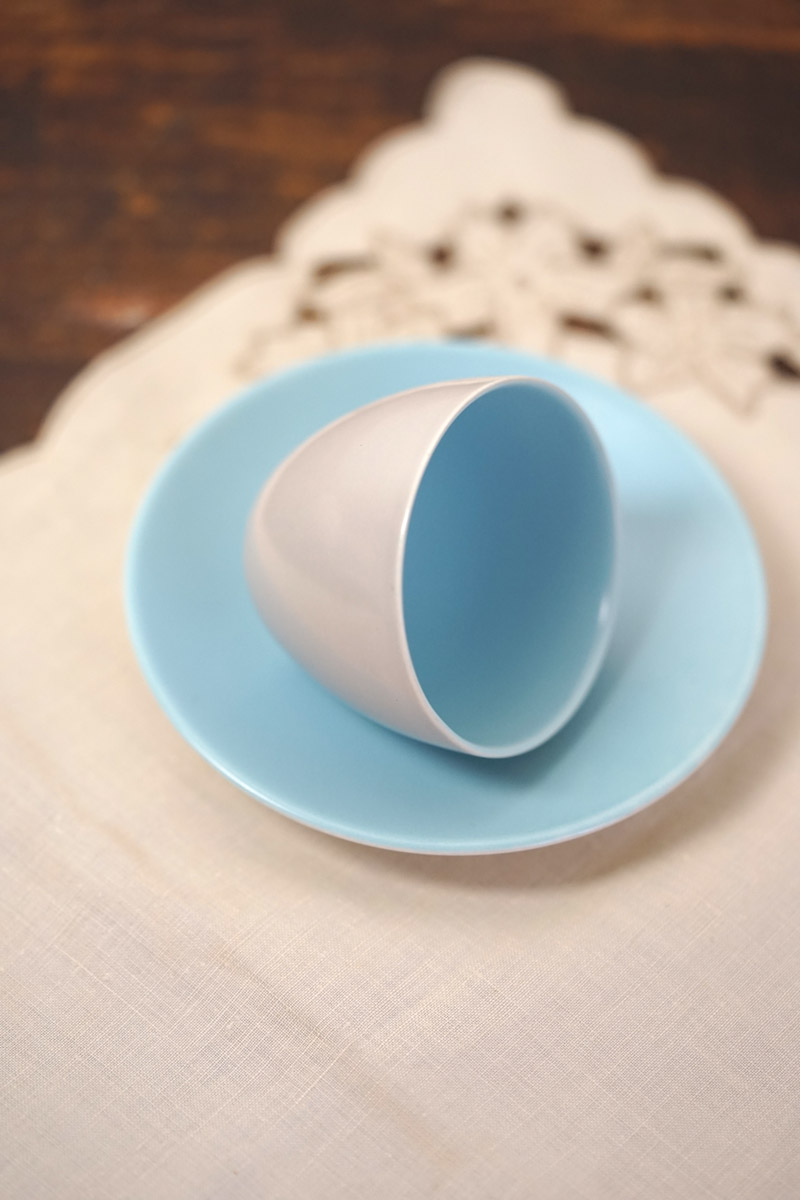 �ڥ����ꥹ������ơ�����Poole Pottery�ʥס��롦�ݥ��꡼��Twintone ���奬���ܥ��������������Dove Grey & Sky Blue��gc-1934