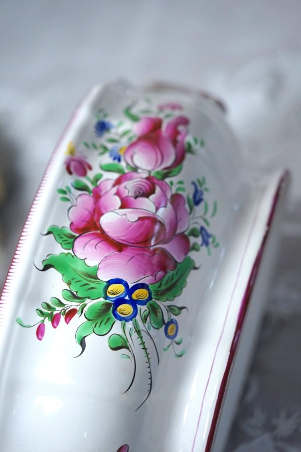 フランス アンティーク☆ジアンチューリーン紫陽花スーピエールGien Gien Lilas ジアン リラ 平皿 デザート皿 φ21.3cm フランス