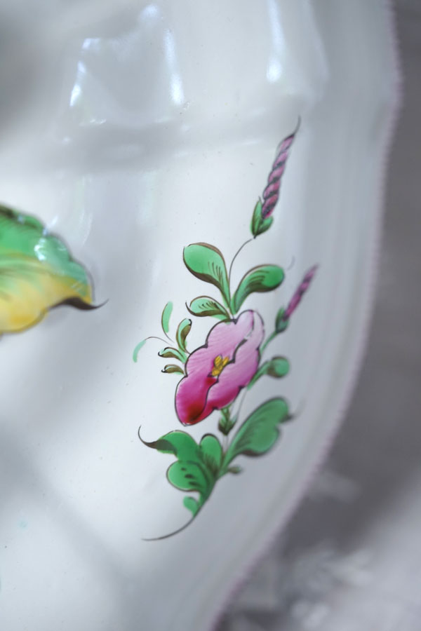 フランスアンティーク St. Clement サンクレモン ハンドペイントの花