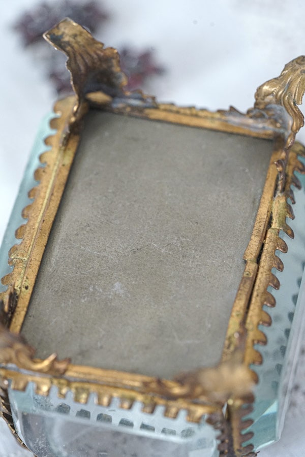 フランスアンティークガラスのジュエリーケース19C後期頃 ga-997の通販