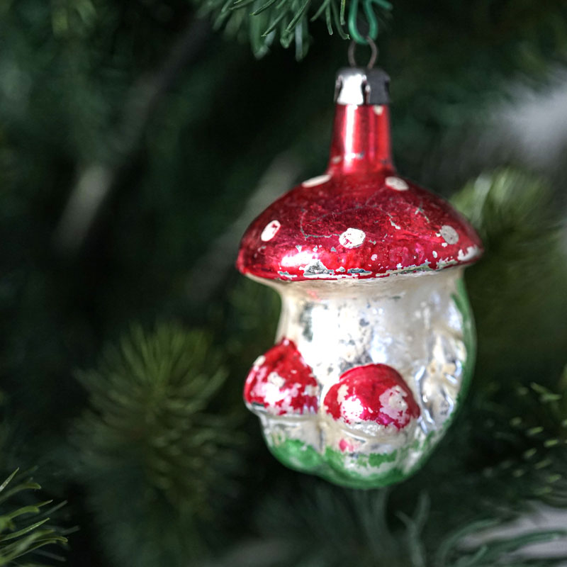 ポーランド アンティーク ボンブキ 吹きガラス クリスマスオーナメント