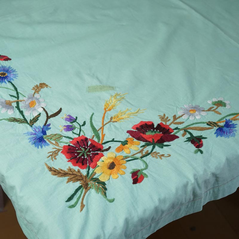 �ɽ��ι�ϥ󥬥꡼�Υ������륰�꡼��˽դΤ��֤Υơ��֥륯����129��118cm ge-1014