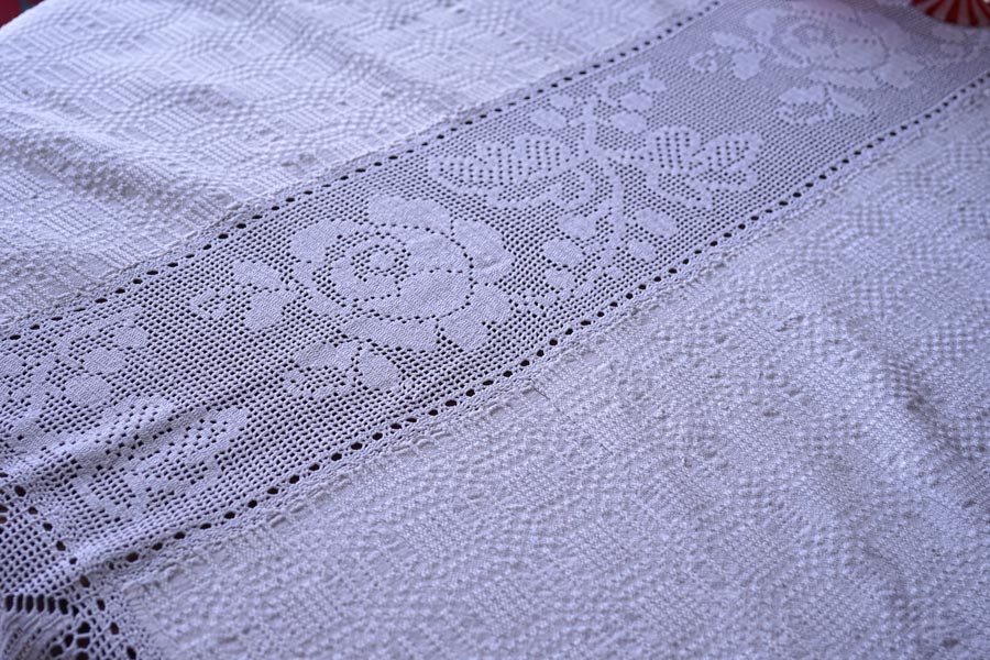 �ȥ�󥷥�Х˥��μ꿥�ȥ����å���졼���Υơ��֥륯����176��142cm gla-1895