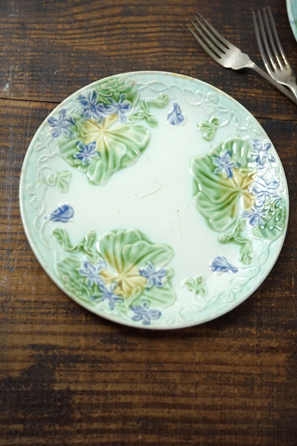 アンティークバルボティーヌパープルフラワーW20.8cm gc-1707の通販