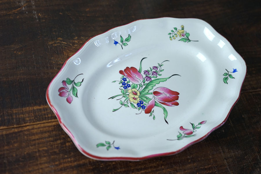 �ե�󥹤Υ��ͥӥ�K&G�μ����ܥ��˥��륪���Х�ץ졼��30.5��22cm 1900ǯ�� gc-1734