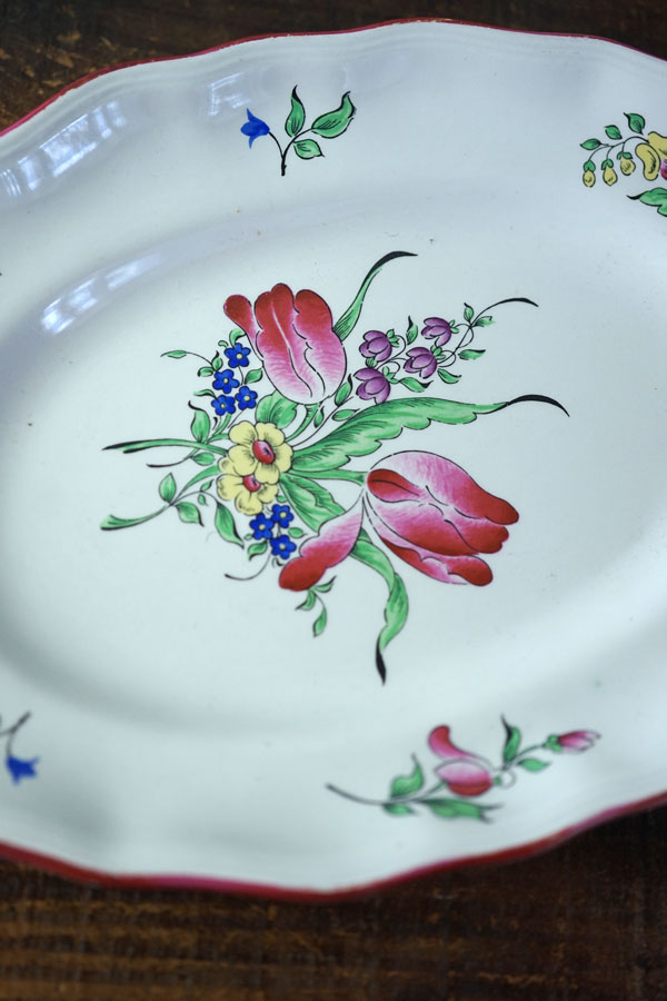 �ե�󥹤Υ��ͥӥ�K&G�μ����ܥ��˥��륪���Х�ץ졼��30.5��22cm 1900ǯ�� gc-1734