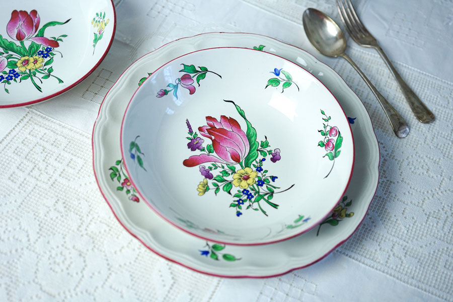 �ե�󥹤Υ��ͥӥ�K&G�μ����ܥ��˥��륵����ץ졼��20��4.5cm 1900ǯ�� gc-1731