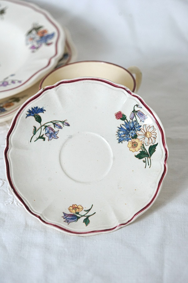 フランスアンティークsarreguemines U&C サルグミンヌC&S