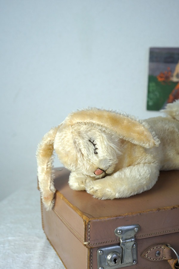 シュタイフのお眠りうさぎ28cm 1960年代 gt-1085の通販