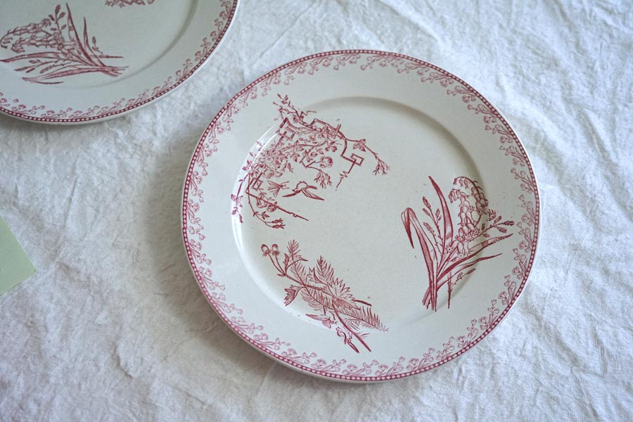 �ե�󥹥���ƥ����� �ڥ������ Ļ PEXONNE Oiseaux�Υץ졼��22.5cm gc-1364