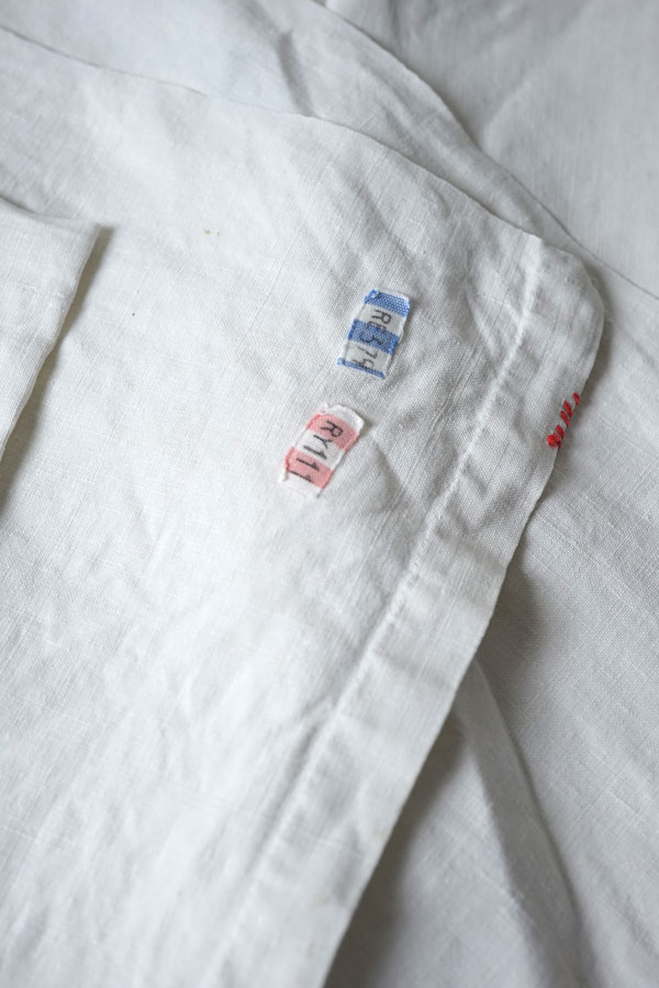 美品☆コットン＆リネン ヴィンテージ レース ステッチ 中長セクション ゆるっと シャツ式 ワンピースロングスカート W119 2025年最新Yahoo!オークション -フランス アンティーク リネンの中古