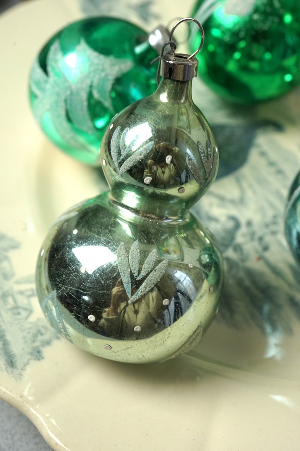 SCOーcソビエトアンティークガラスオーナメント ウサギさん（クリップタイプ） SCOーcソビエトアンティークガラスオーナメント ウサギさん