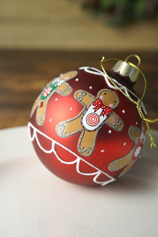 Liberty LondonジンジャーブレッドマンクリスマスオーナメントW8cm gx
