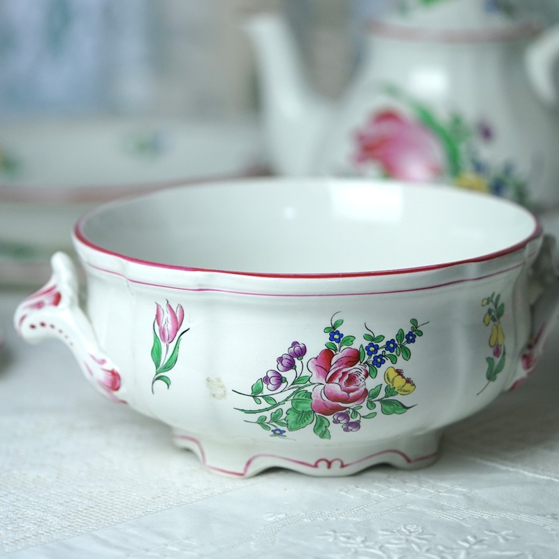 �ե�󥹤Υ��ͥӥ�K&G�μ����ܥ��˥���ܡ���W20��27��H10cm����20cm 1900ǯ�� gc-1742