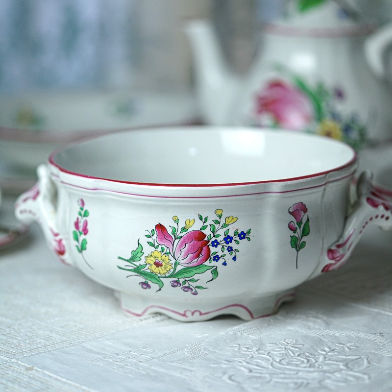 �ե�󥹤Υ��ͥӥ�K&G�μ����ܥ��˥���ܡ���W20��27��H10cm����20cm 1900ǯ�� gc-1742